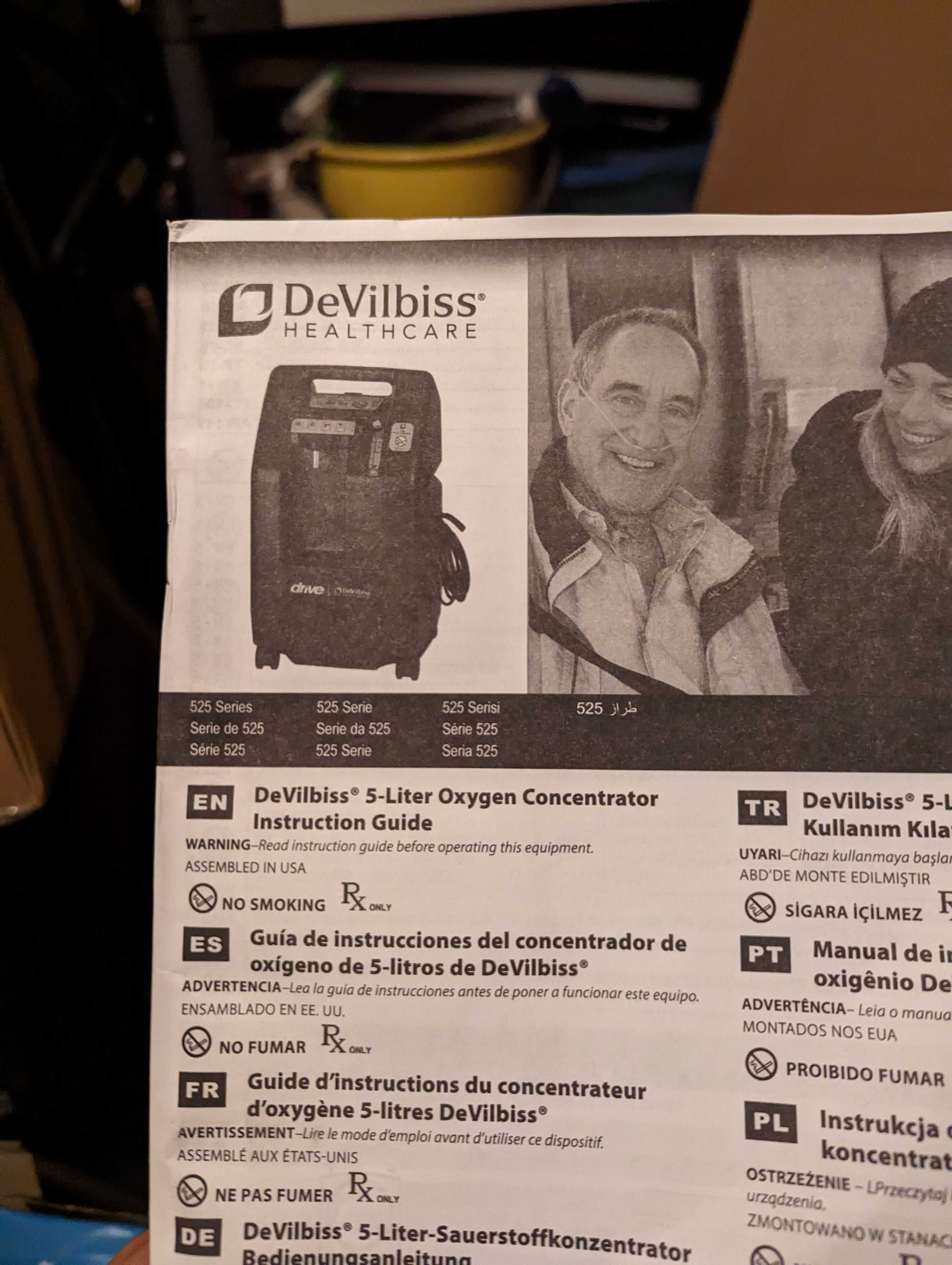 Koncentrator tlenu DeVilbiss 525KS 5 litrów