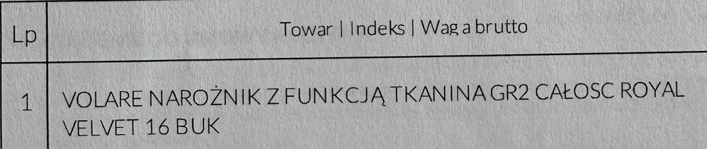 Volare narożnik z funkcją spania robiony na zamówienie