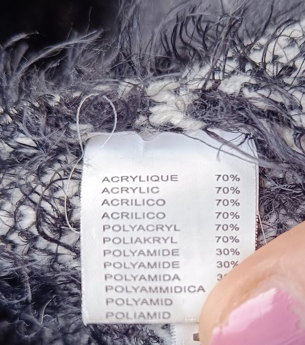 Sweter kardigan XL biust 60x2  '90s vintage hygge casual Shaggy lata '