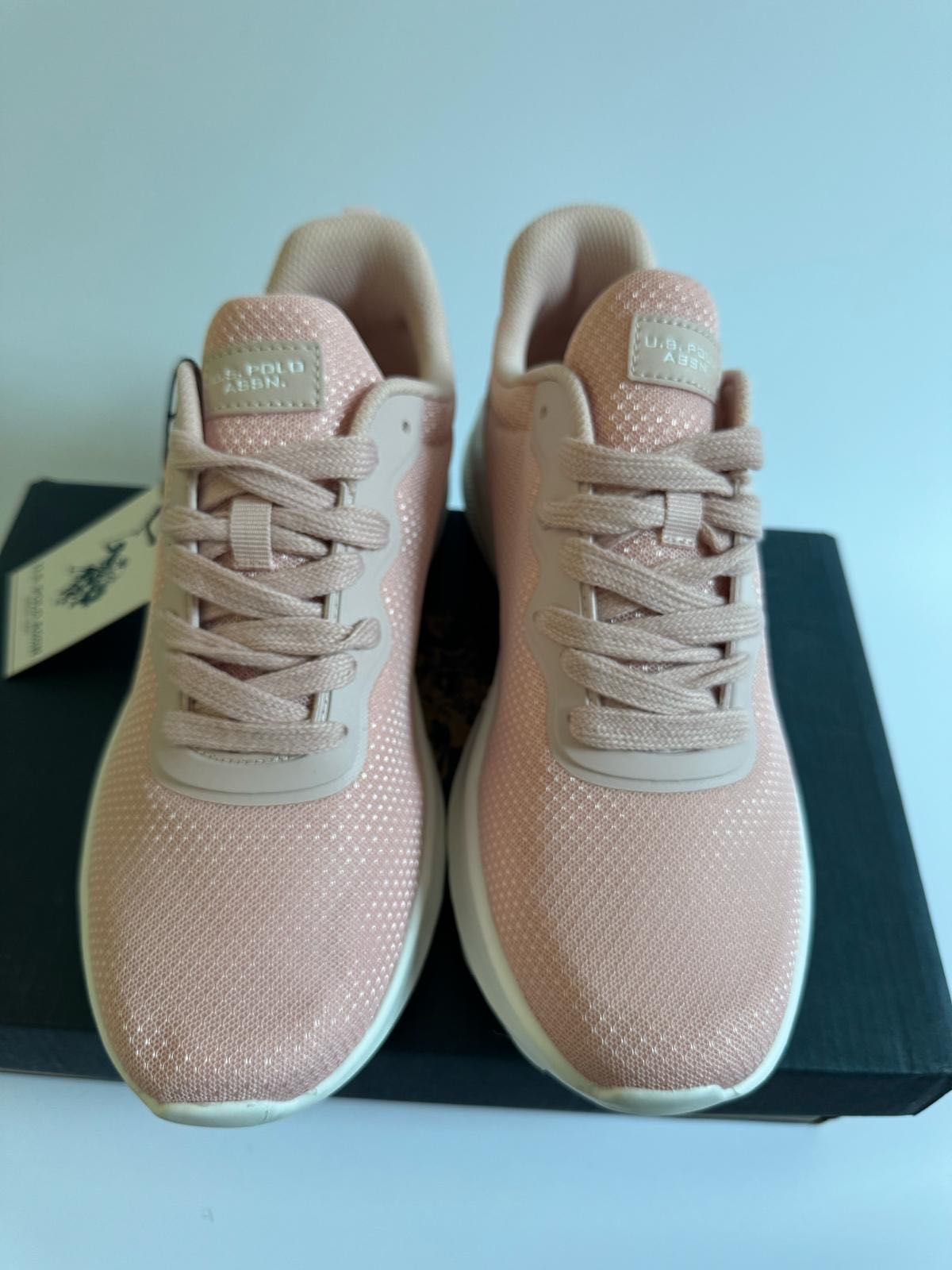 Nowe sneakersy damskie U.S POLO ASSN. pudrowe różowe 41