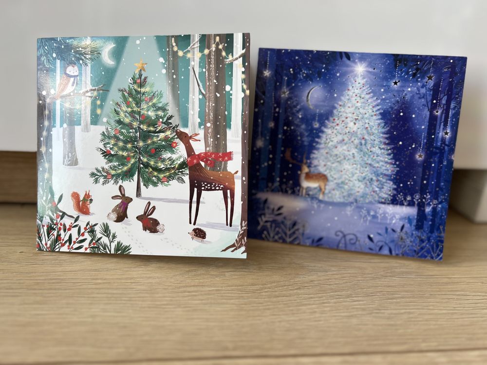 Kartki Świąteczne, 5 sztuk z kopertami (Wielka Brytania)