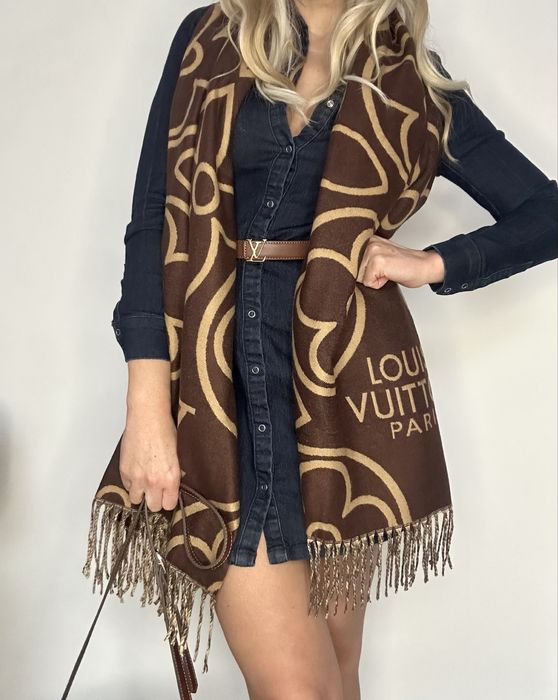 Popularny szalik z kaszmiru w stylu L V