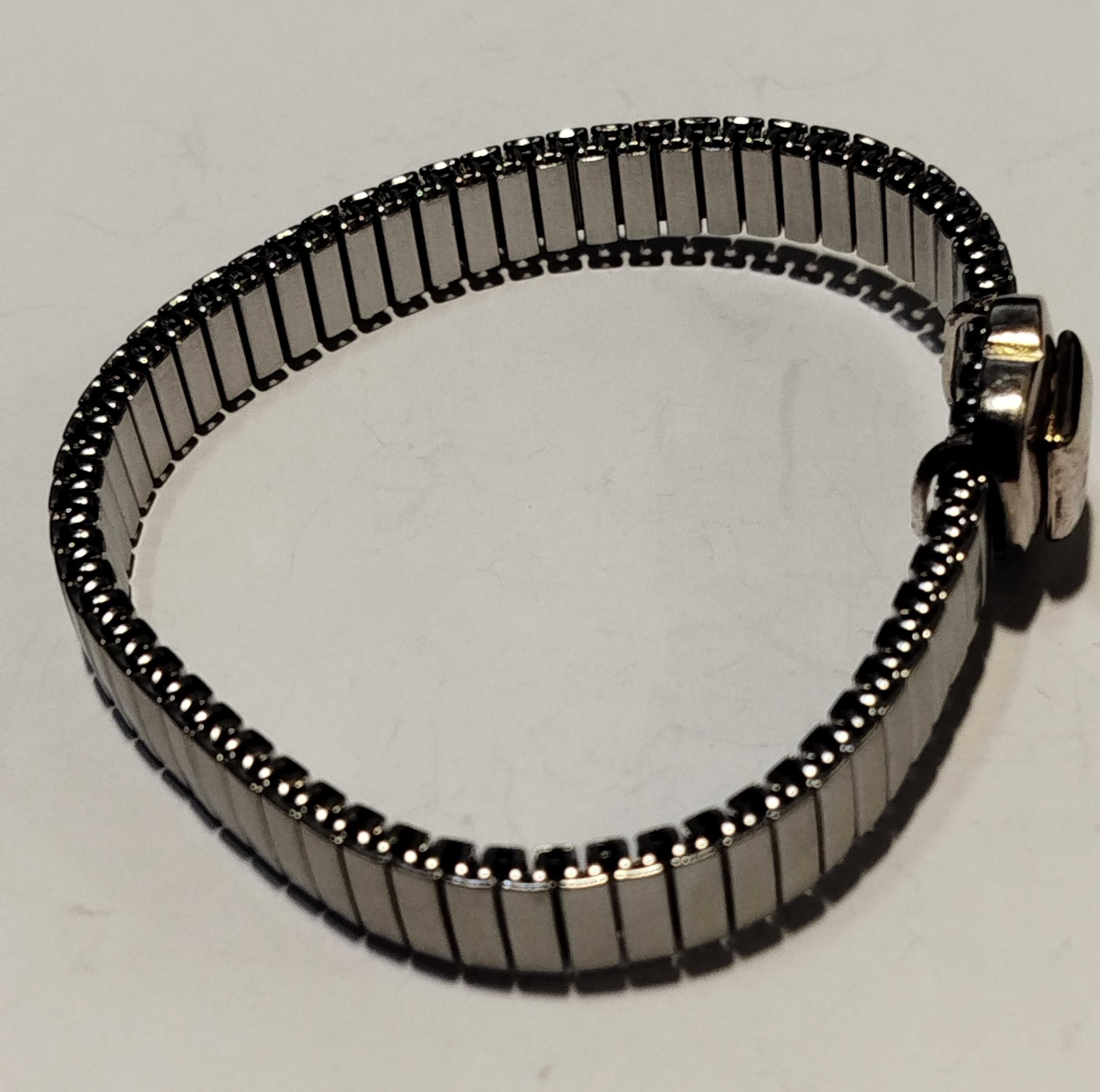 Pulseira/Bracelete extensível, em Aço e Prata