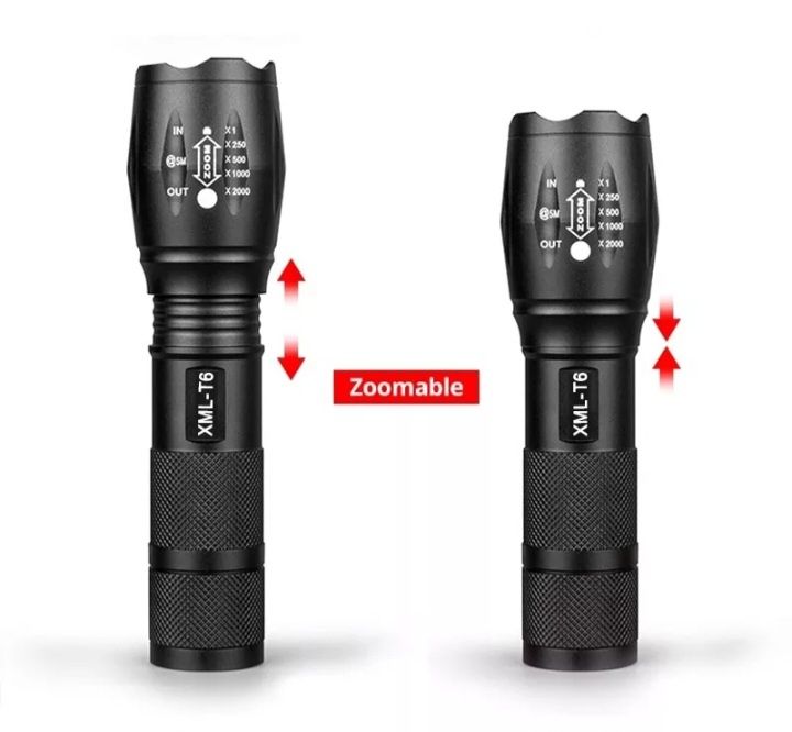 Lanterna tática LED T6 1000 lumens
