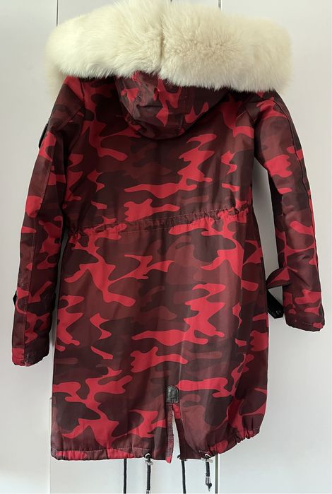 Пуховик женский стиль милитари