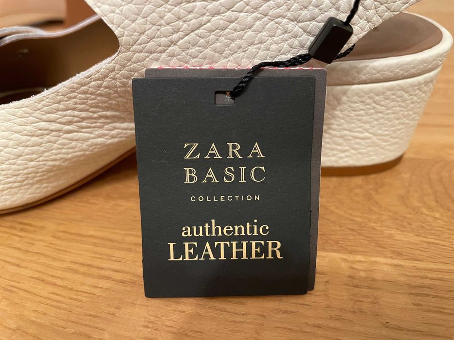 Sandálias Zara em Pele Texturada