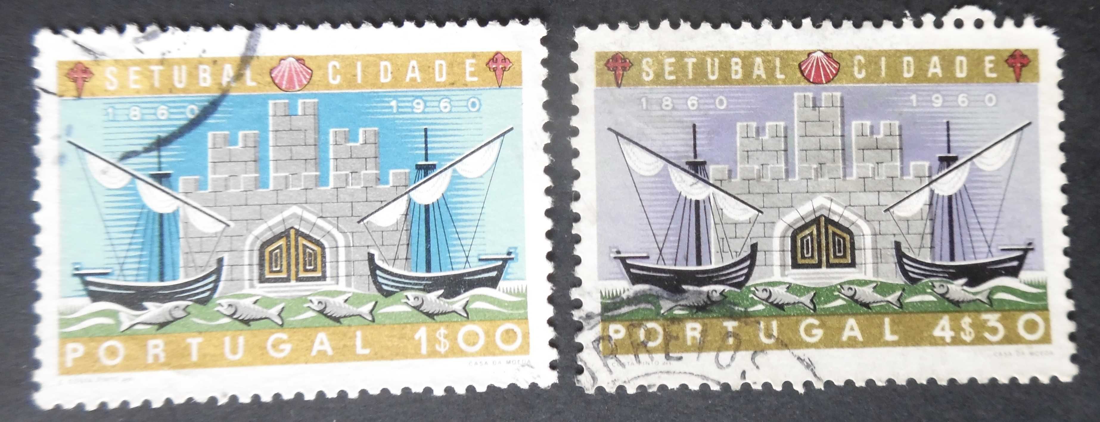 Selos Portugal 1961-Cidade de Setúbal completa usados