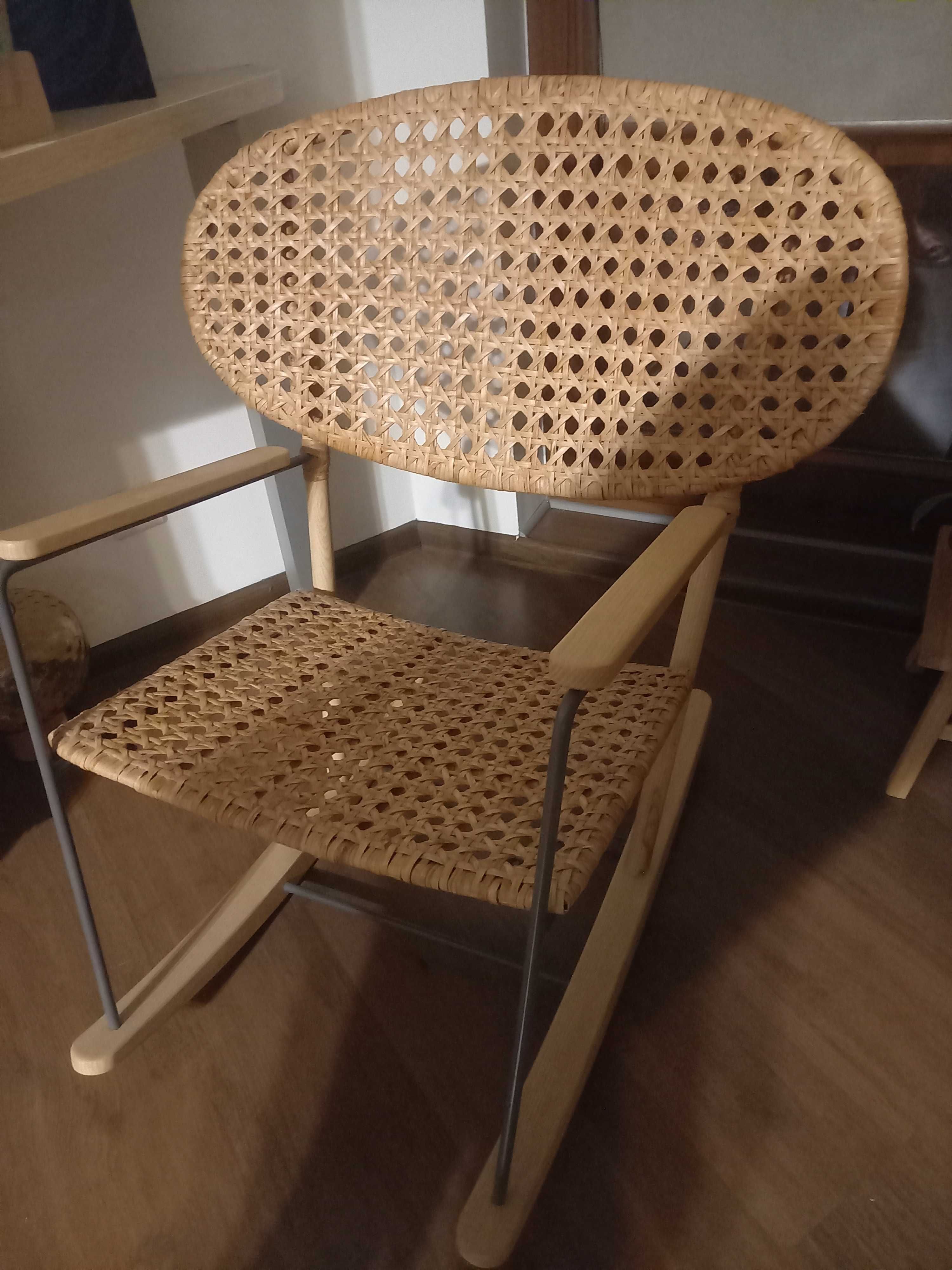 Fotel bujany IKEA GRÖNADAL rattan naturalny nieużywany