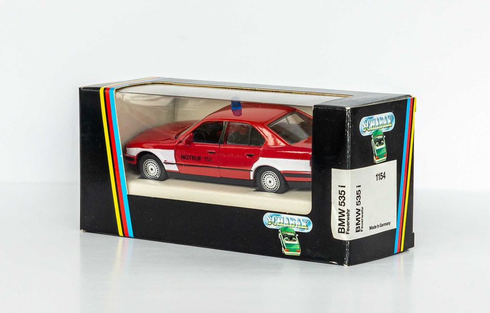 1:43 BMW 535i E34 1988-95 Feuerwehr Notruf 112, Schabak #1154 Germany