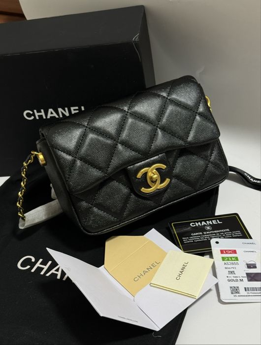Сумочка Chanel зерниста шкіра повний оригінальний комплект