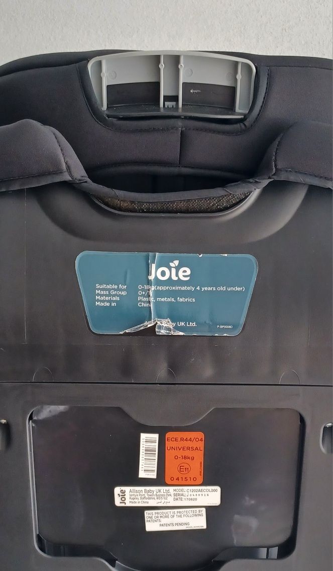 Cadeira auto Joie 0+/1