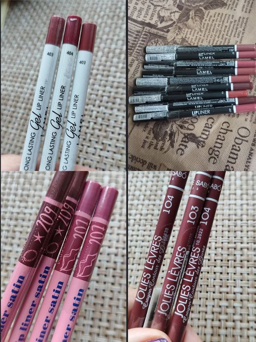 Карандаш для губ Lamel , GlamBee , Vivienne Sabo

Гелевый карандаш для