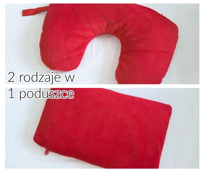 Poduszka podróżna do samochodu samolotu rogal jasiek