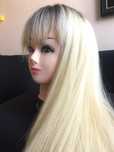 Peruka blond długie włosy
