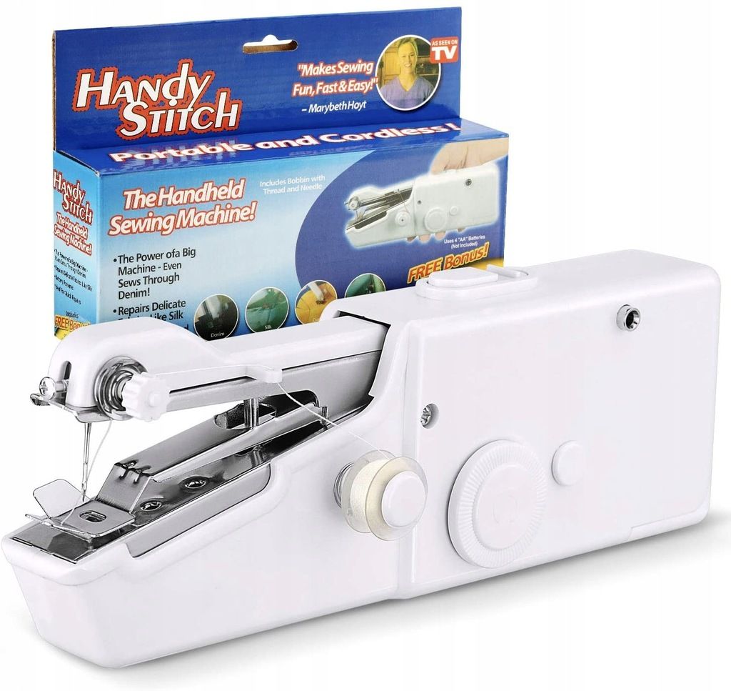 Maszyna do szycia ręczna przenośna mini na baterie Handy Stitch
