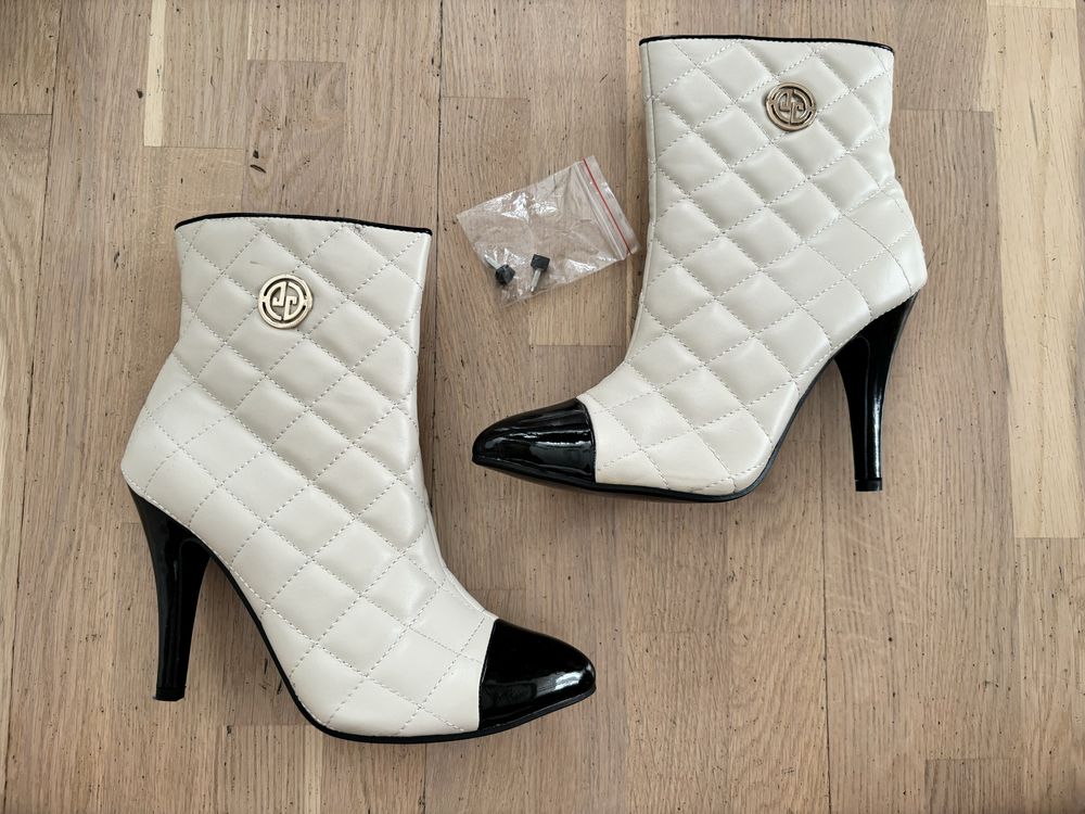 Botki pikowane vintage 39 lu boo