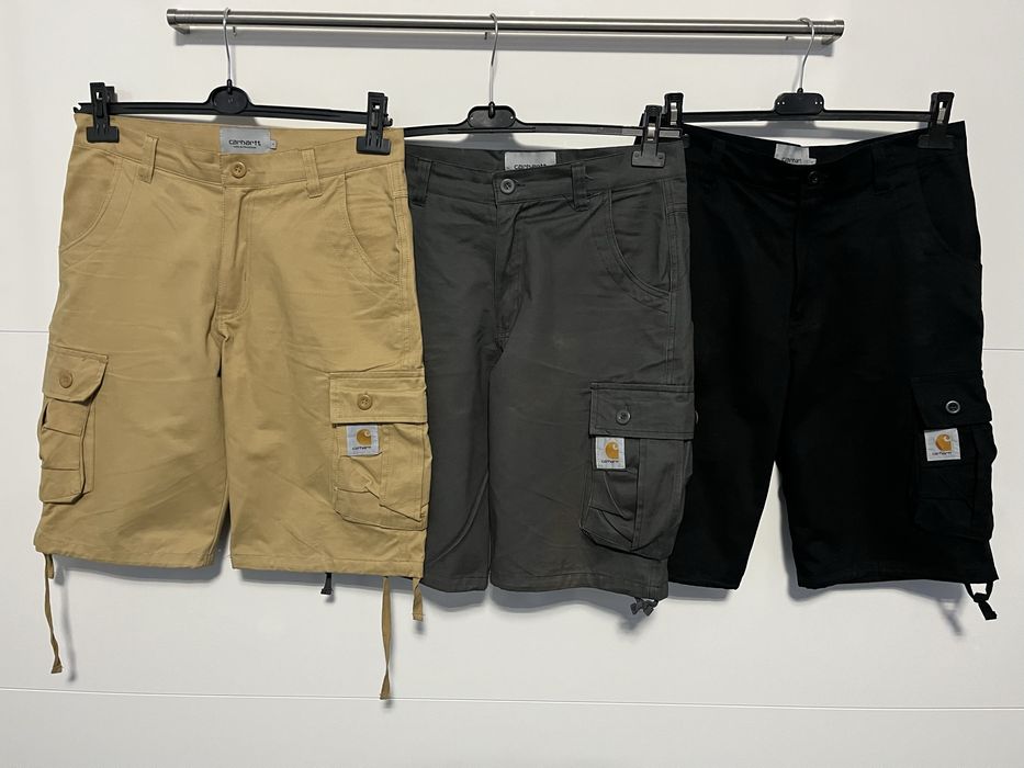 Bojówki Spodnie Spodenki krótkie firmy Carhartt rozmiar L - 3 sztuki