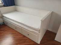 Leżanka łóżko Hemnes 80x200 + 2 materace IKEA