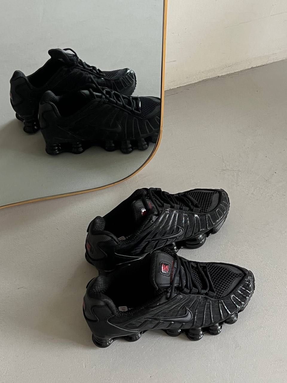Мужские кроссовки Nike Shox TL Black. Размеры 40-45