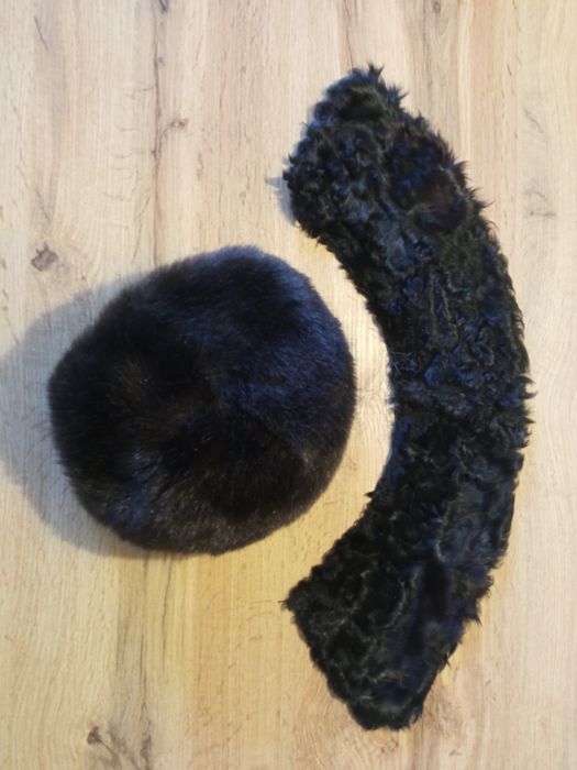 Czapka i kołnierz z futra