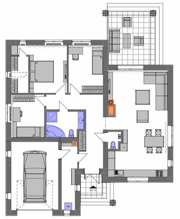 Будинок в сучасному та новому містечку з хорошим плануванням