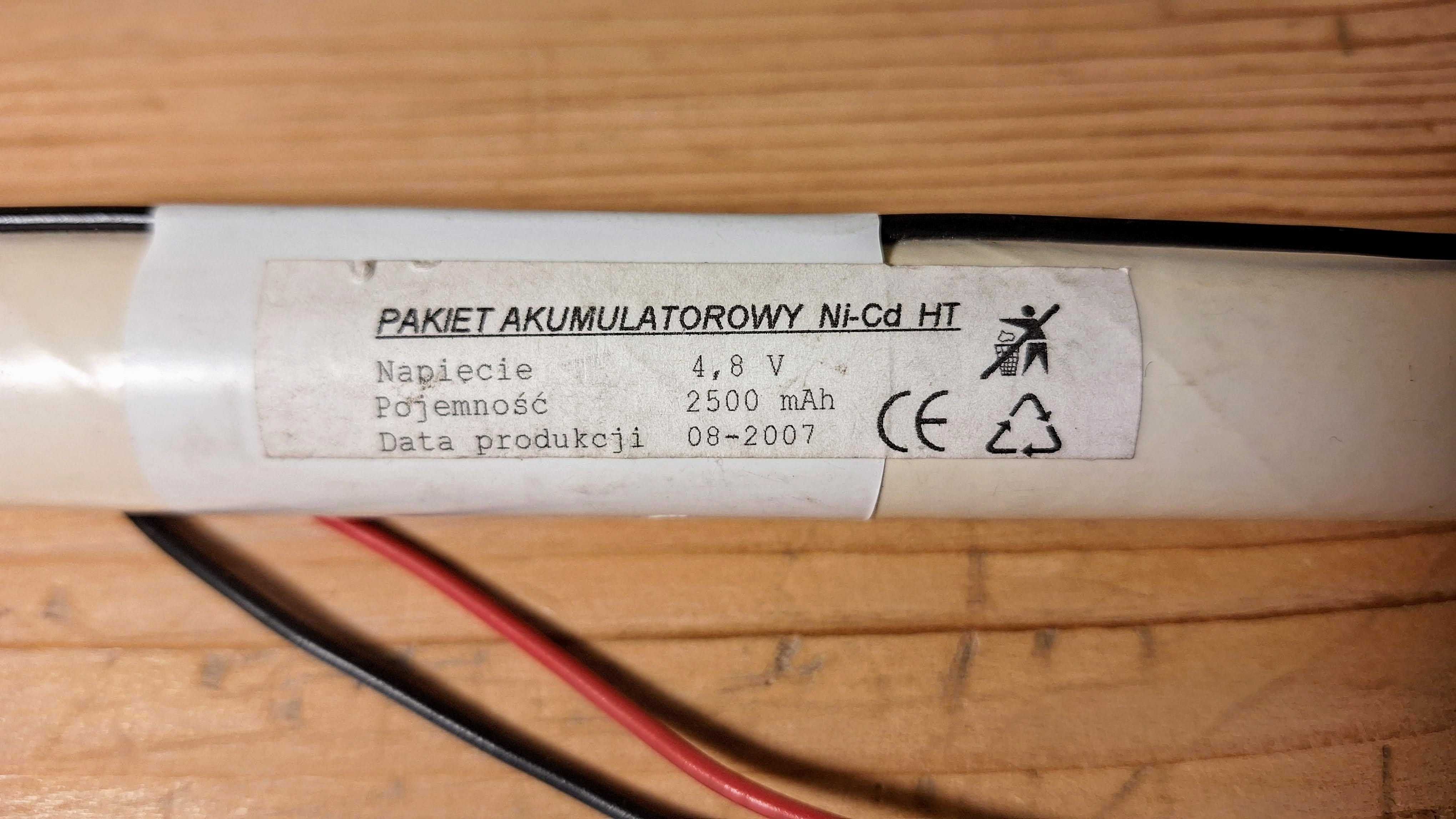 Pakiet akumulatorków NiCd HT 4,8v 2500 mAh