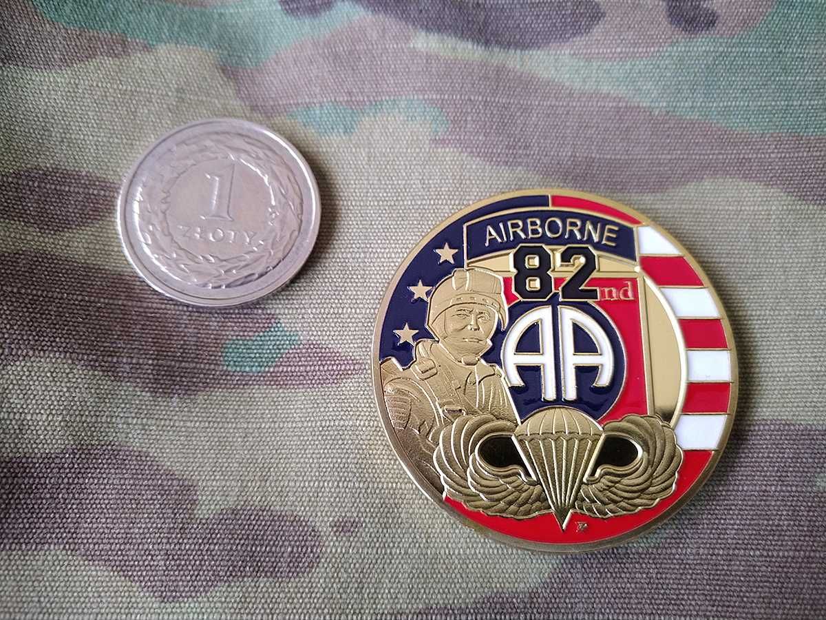 Challenge coin 82 Dywizja Powietrznodesantowa US Army All American
