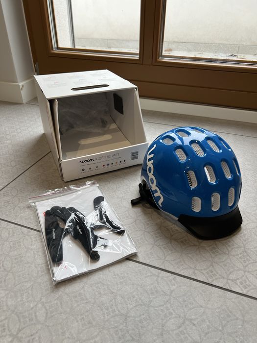 Kask rowerowy WOOM Kids XS (Niebieski) | STAN JAK NOWY! | Okazja!