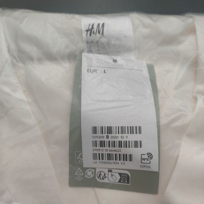 H&M nowa biała piżama L/XL satyna