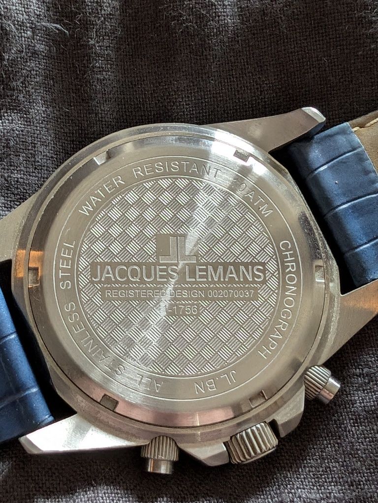 Zegarek męski Jaques Lemans 1-1756 niebieski
