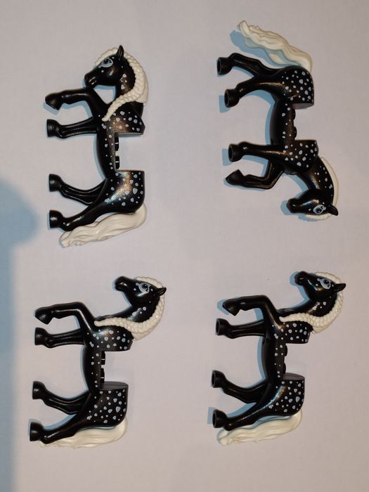 Klocki LEGO 4 konie. Nówki-czarny koń bb1279c02pb01