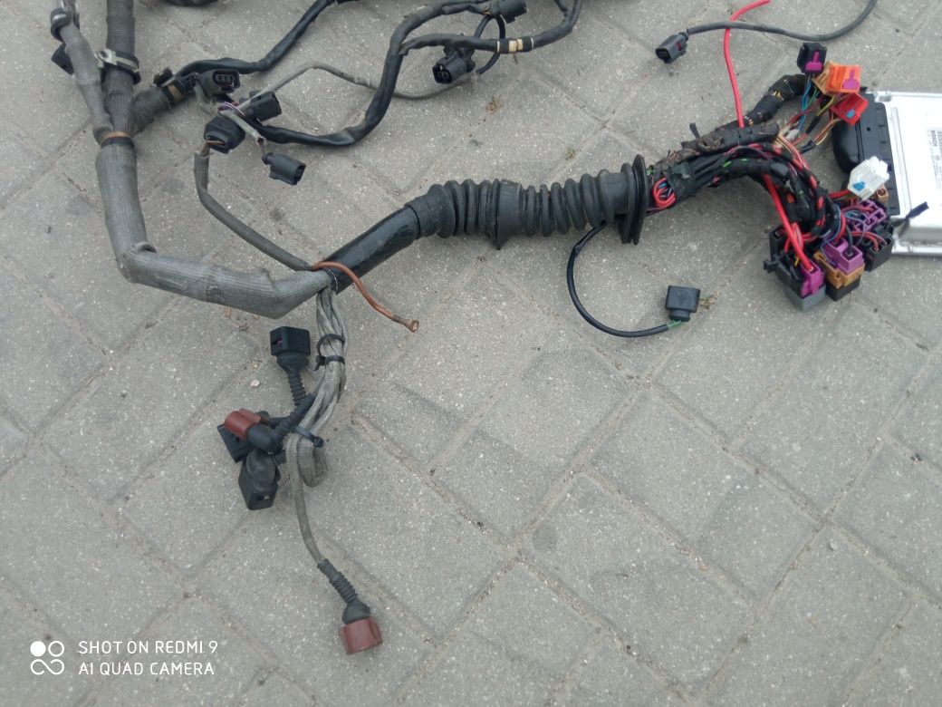 VW Passat B5 lift w8 4.0 komputer sterownik wiązka elektryczna silnika