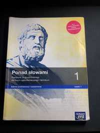 Ponad słowami 1 cz 1 podręcznik liceum, nowa era, podstawa i rozsz.