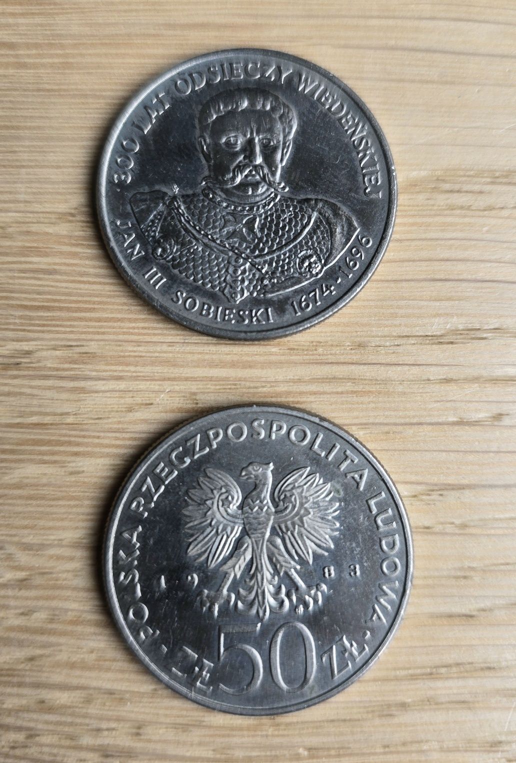 Moneta kolekcjonerska Jan III Sobieski 300 lat odsieczy wiedeńskiej 50