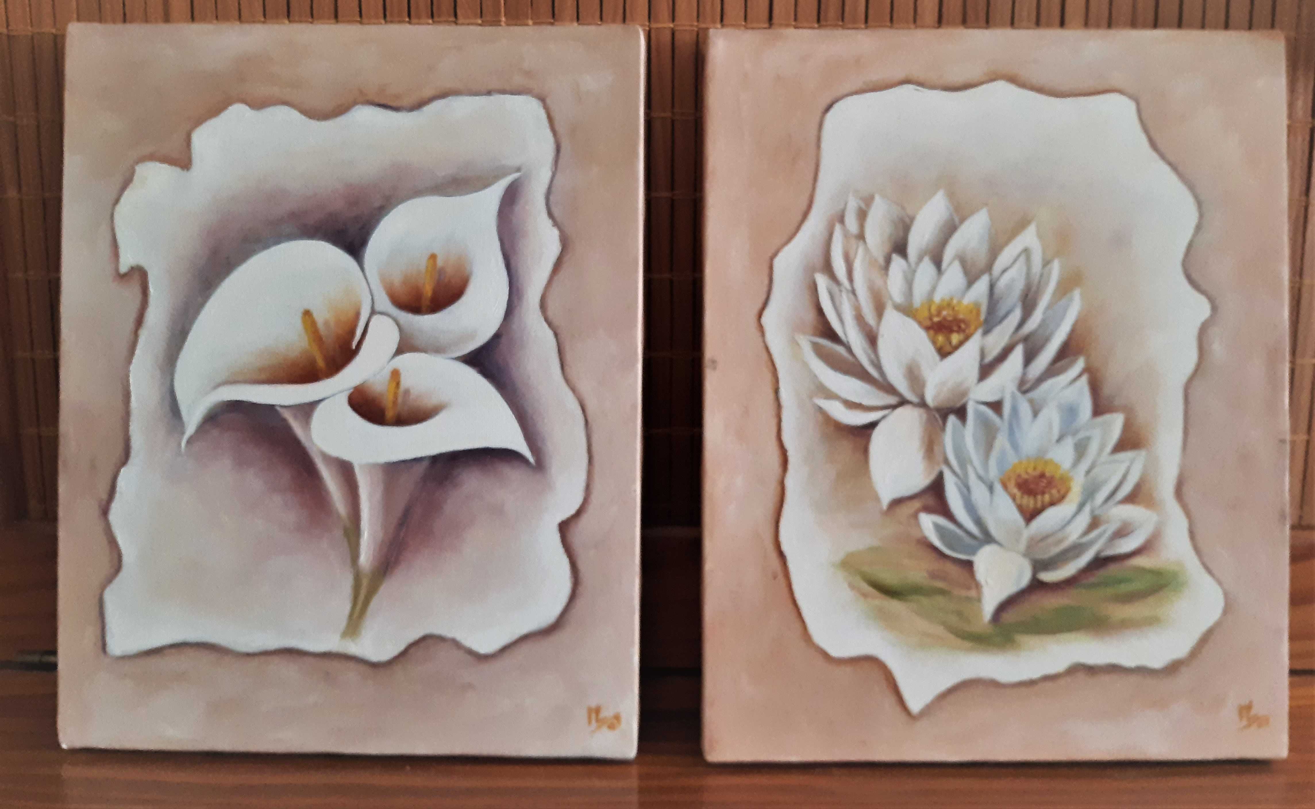 Quadros a óleo sobre tela - Flores