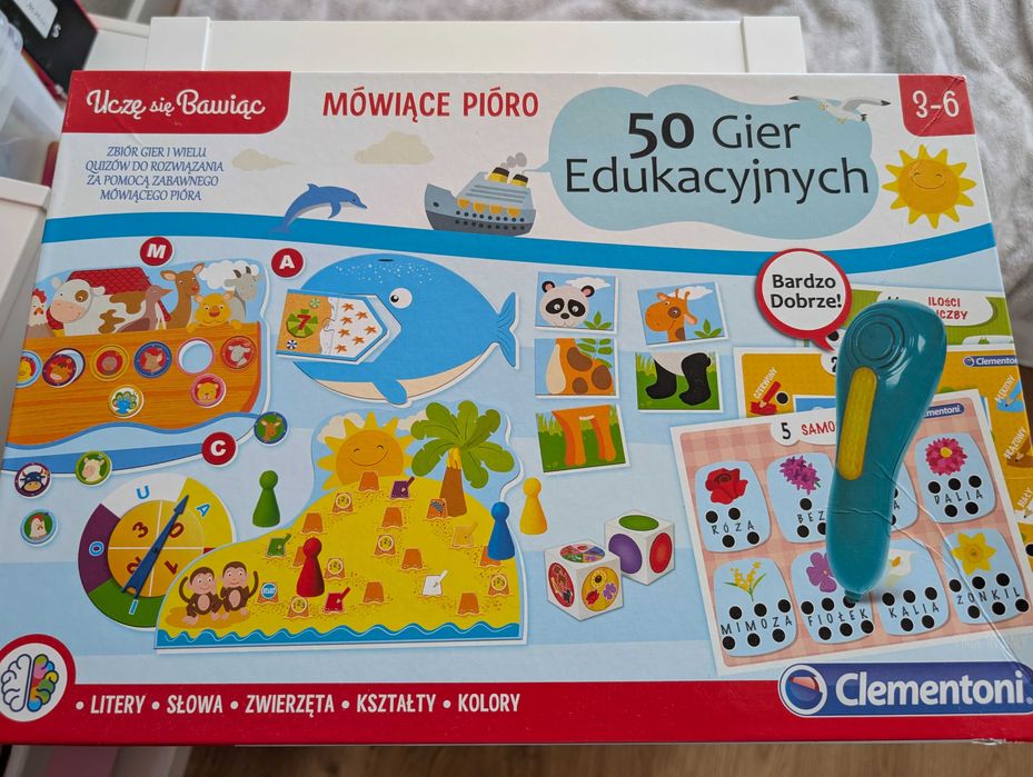 Mówiące Pióro 50 Gier Edukacyjnych Clementoni