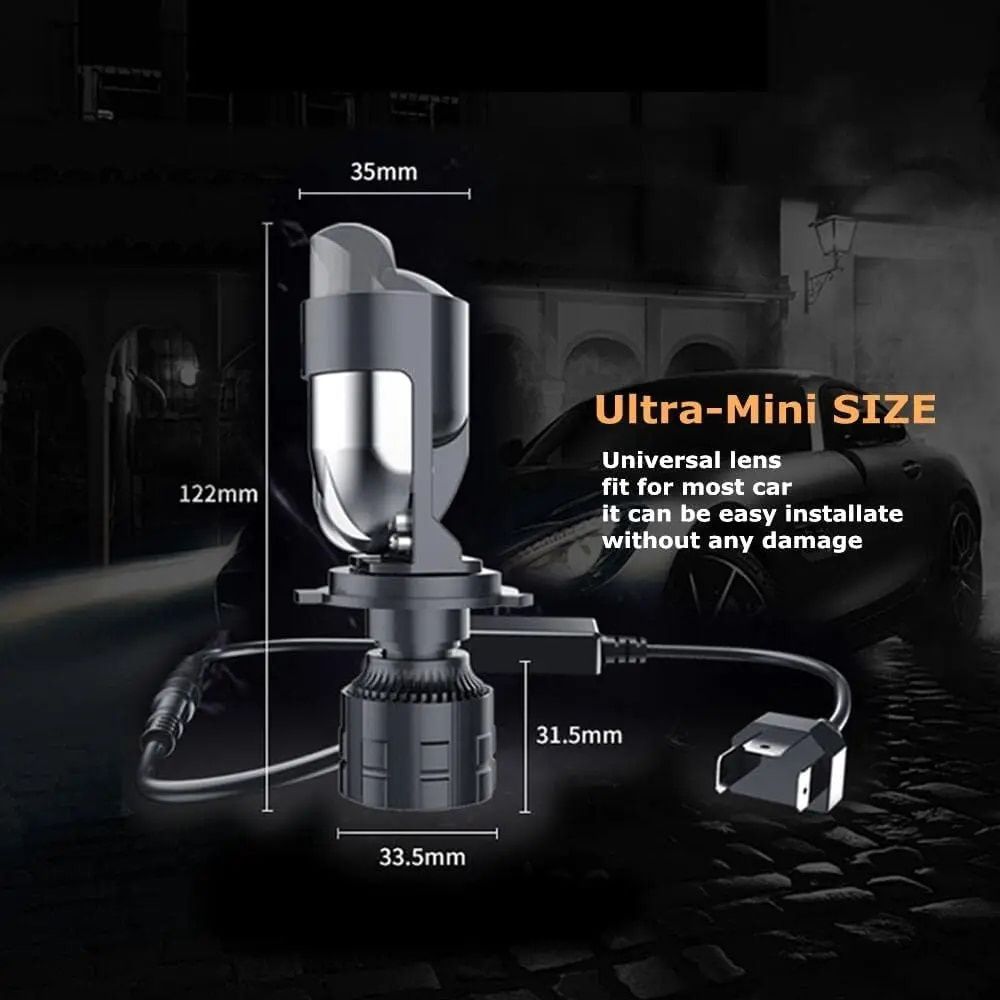 Лампы mini Bi Led Lens H4