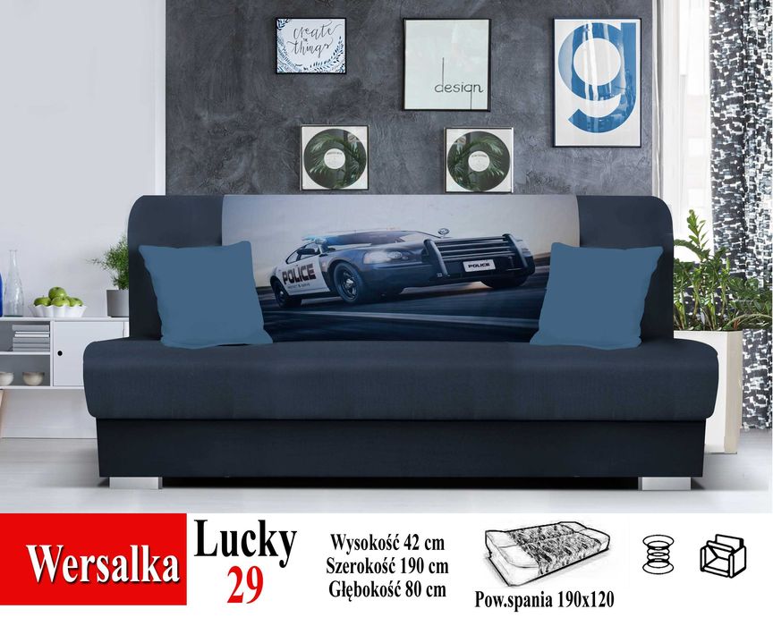 Kanapa Lucky 3d WERSALKA MOŻLIWA DOSTAWA producent spreżyny bonell