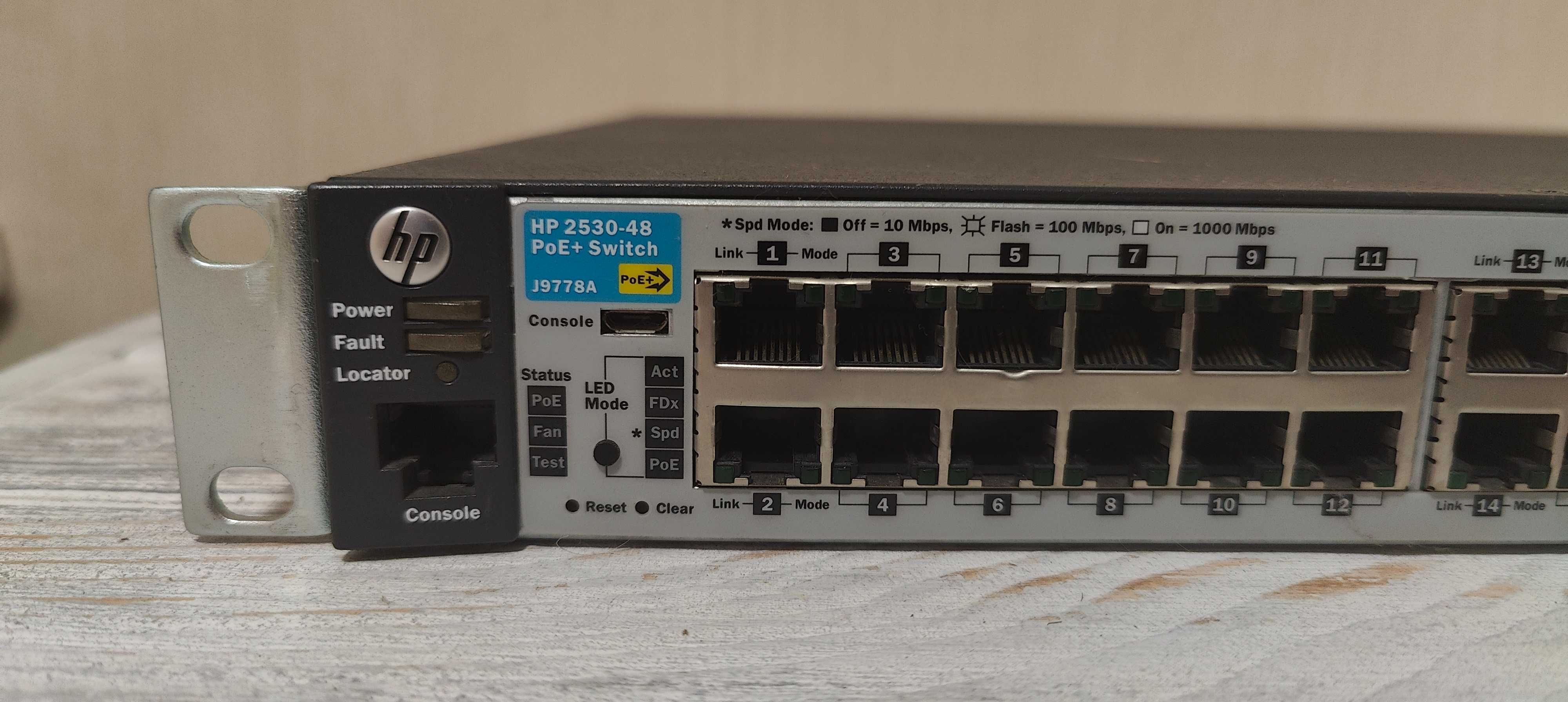 HP Aruba 2530 48 PoE+ (J9778A) Ethernet Switch