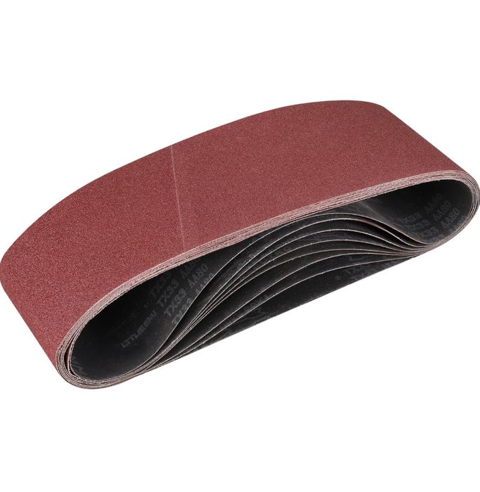 Stebruam Pas bezkońcowy/ papier ścierny gradacja 80, 8 sztuk