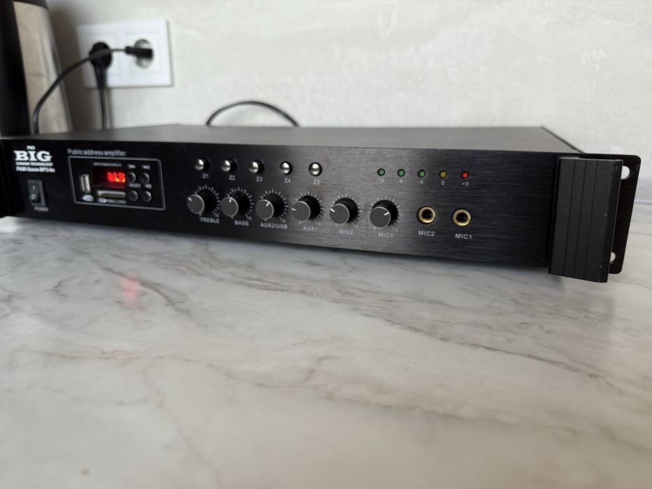 Трансляционный усилитель Big PA80 5zone USB/MP3/FM/BT