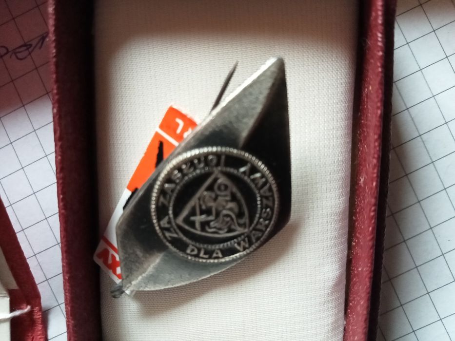 Stara odznaka odznaczenie Legitymacja 2RP i PRL Syrenka Warszawska odz