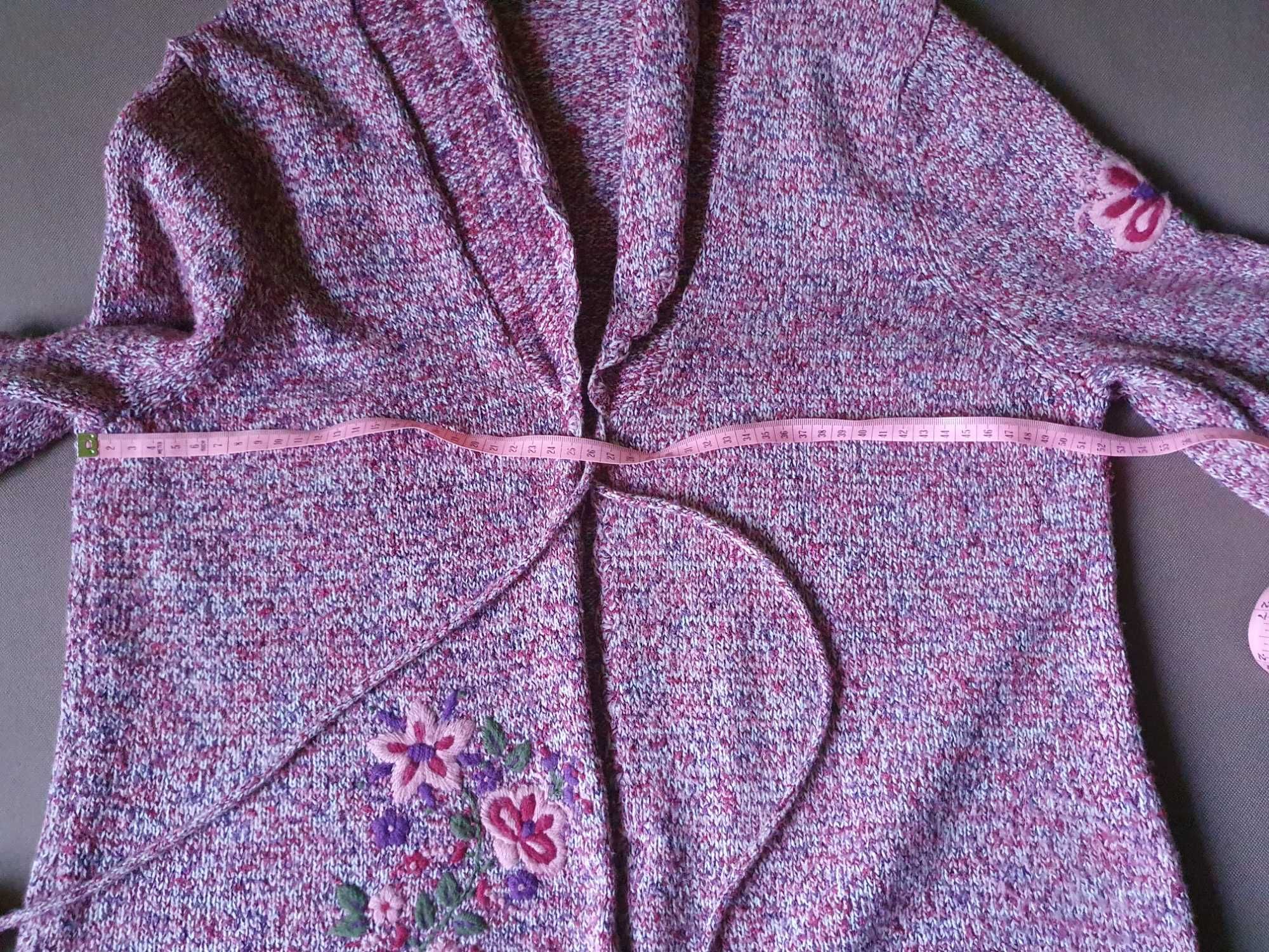 Sweterek damski XL-XXL KappAhl różowy melanż