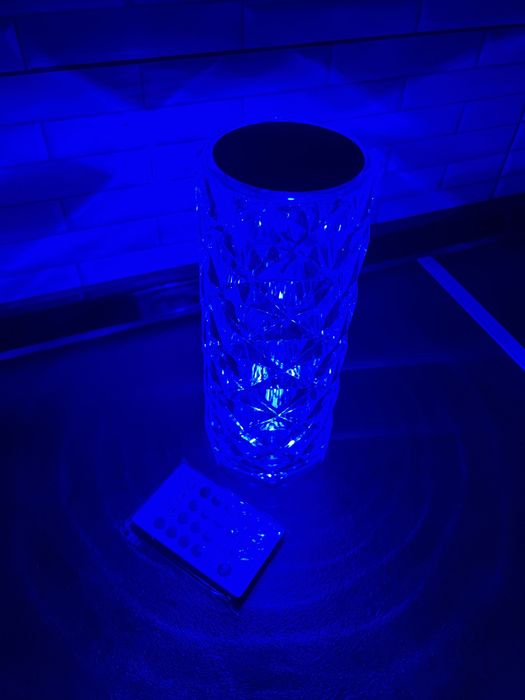 Лампа настольная ночник Роза, 16 режимов с пультом