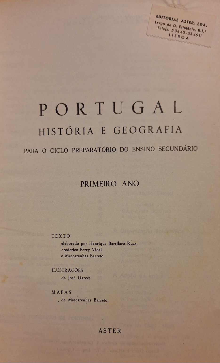 História e Geografia anos 70