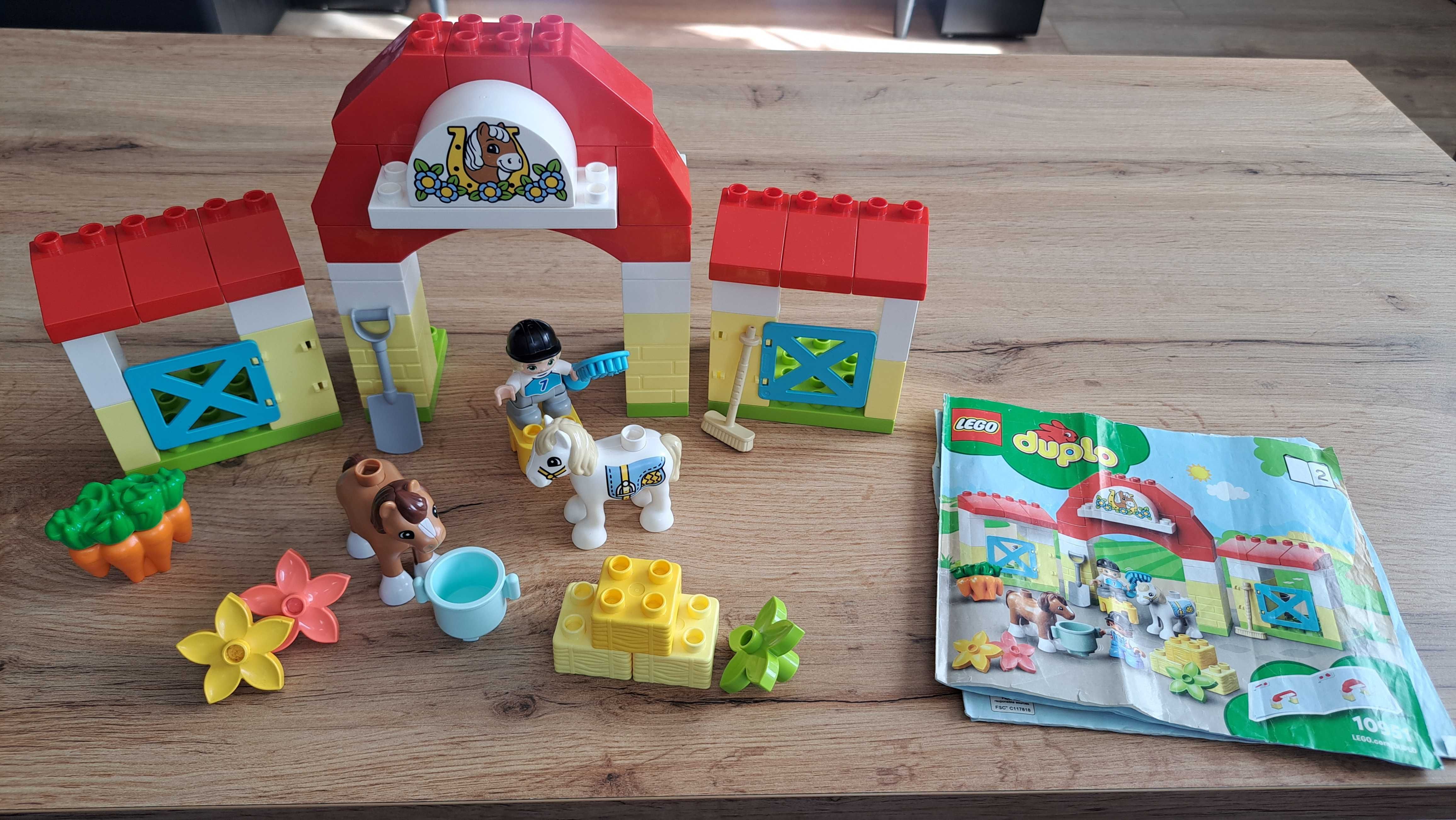 Lego duplo Zestaw Pociąi, Remiza, Stadnina, Zamek Kraina Lodu