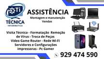 Assistência técnica de informática computador portáteis e games