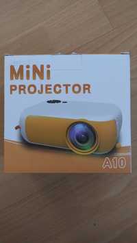 Mini projektor Zenwire a10 plus statyw gwarancja praktycznie nowy