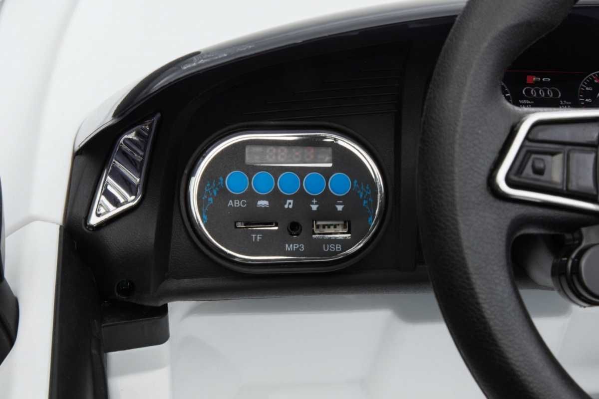 Audi R8 Spyder Biały Autko dla dzieci na akumulator Auto  HL1818