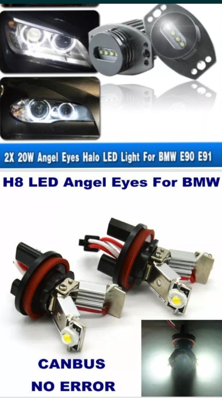 Led Angel eye BMW E90 E91 PW24W E39 E64 E65 E66 E83 E87 X5